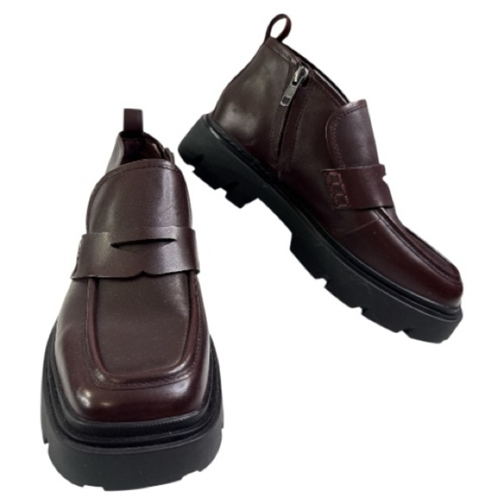 ASH LOAFER UNIVERSE  WOMEN‘S LEATHER SHOE ANKLE BOOTIE  CHUNKY Y2K NEW SZ 38
